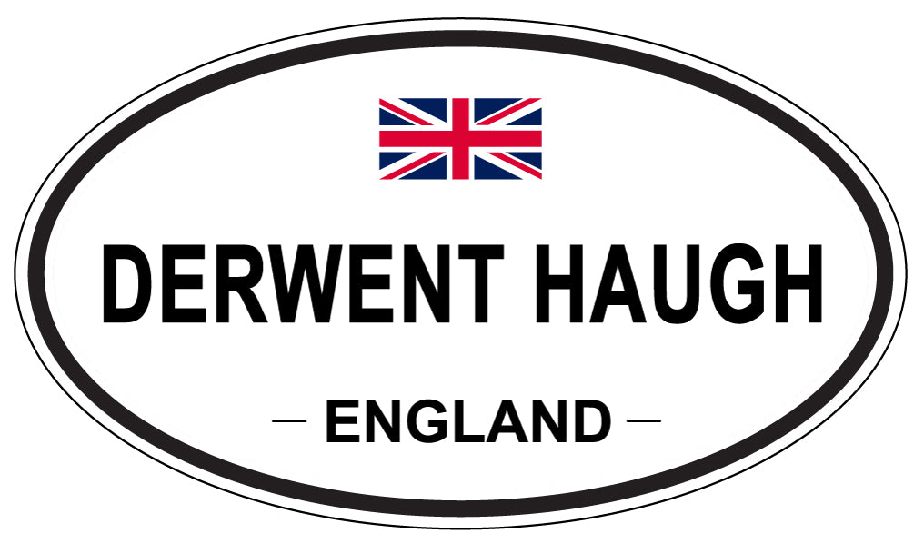 DERWENT HAUGH, ENGLAND - Oval Sticker