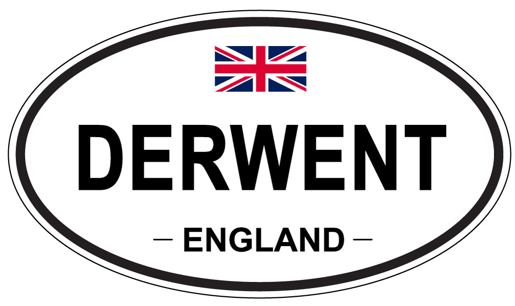 DERWENT, ENGLAND - Oval Sticker