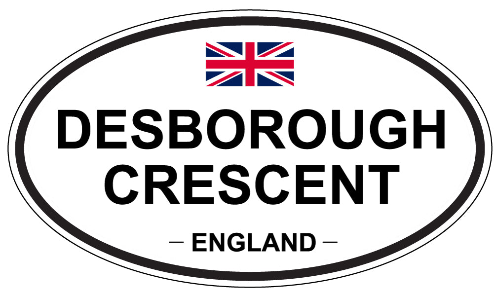 DESBOROUGH CRESCENT, England - Oval Magnet