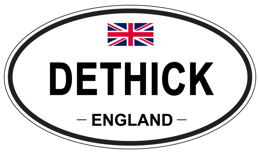 DETHICK, England - Oval Magnet