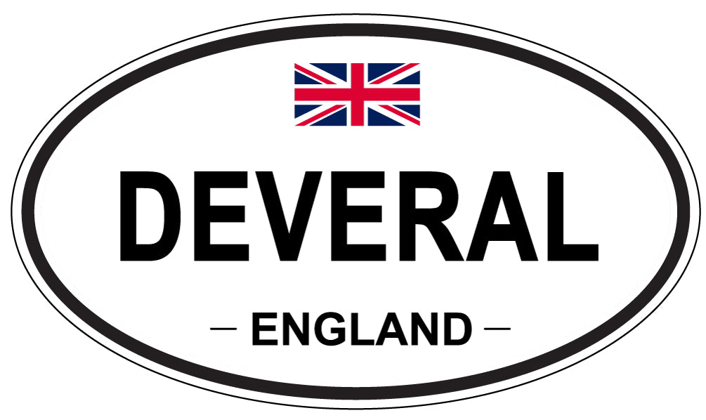 DEVERAL, ENGLAND - Oval Sticker