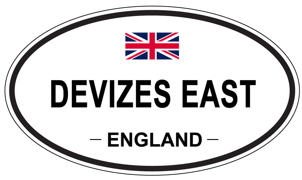 DEVIZES EAST, England - Oval Magnet