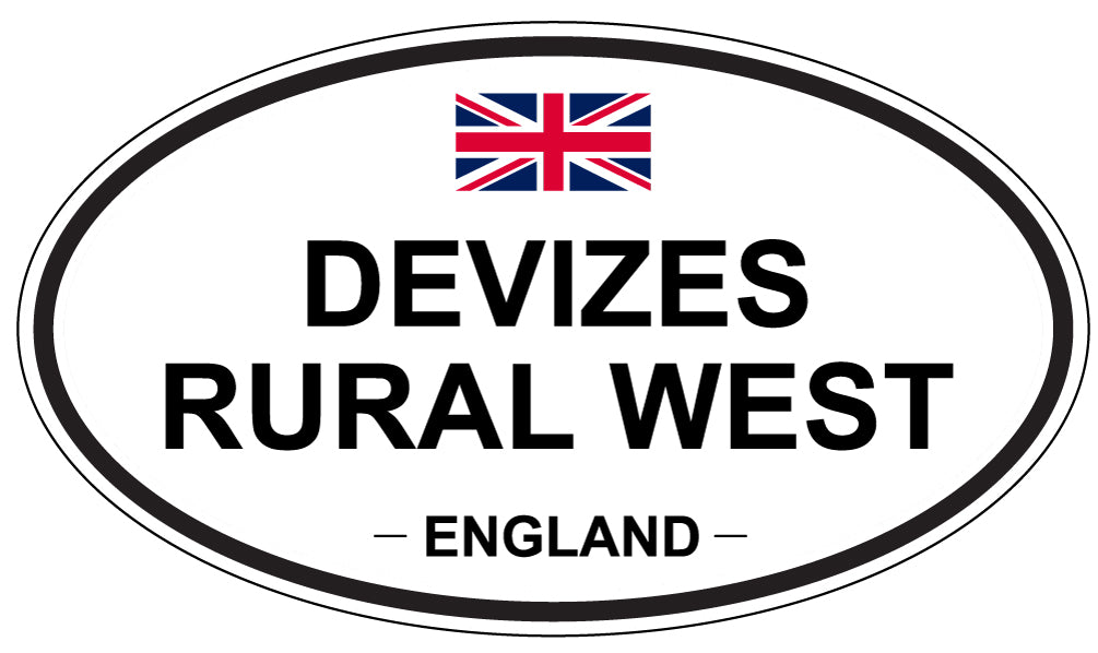 DEVIZES RURAL WEST, England - Oval Magnet