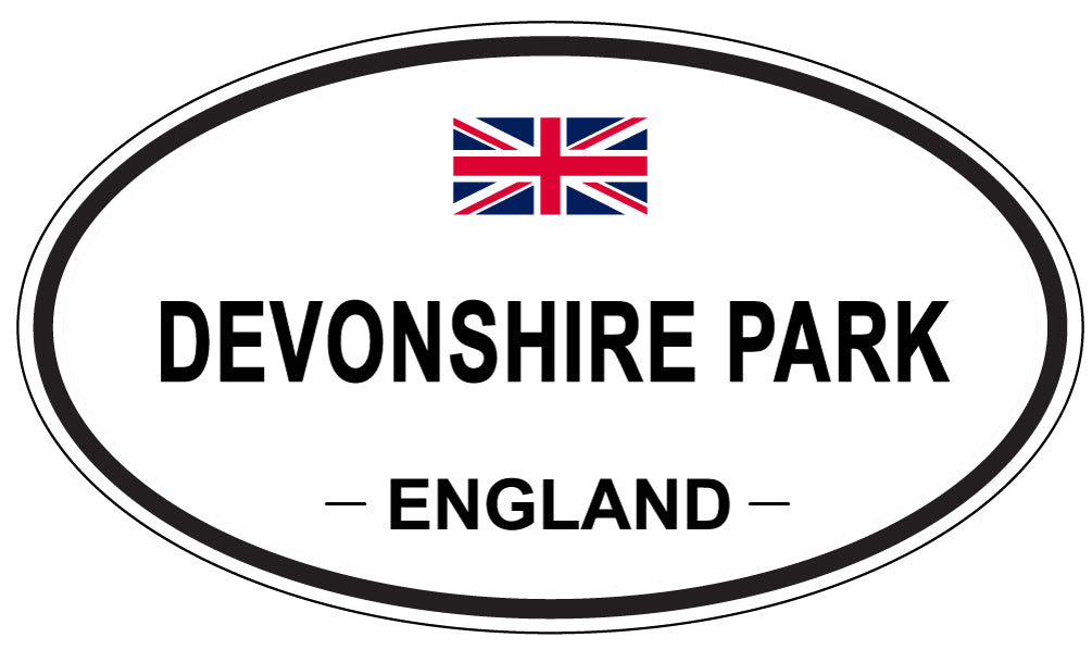 DEVONSHIRE PARK, England - Oval Magnet