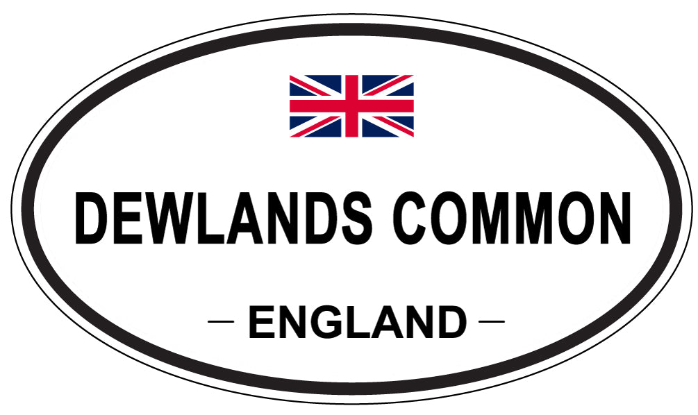 DEWLANDS COMMON, ENGLAND - Oval Sticker