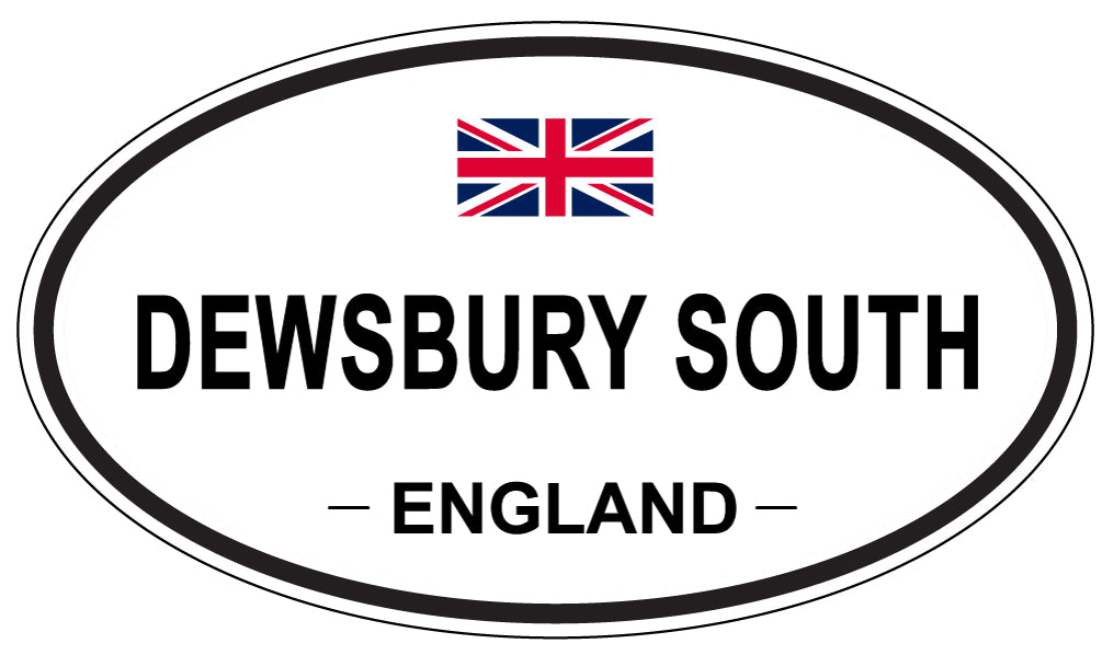 DEWSBURY SOUTH, England - Oval Magnet