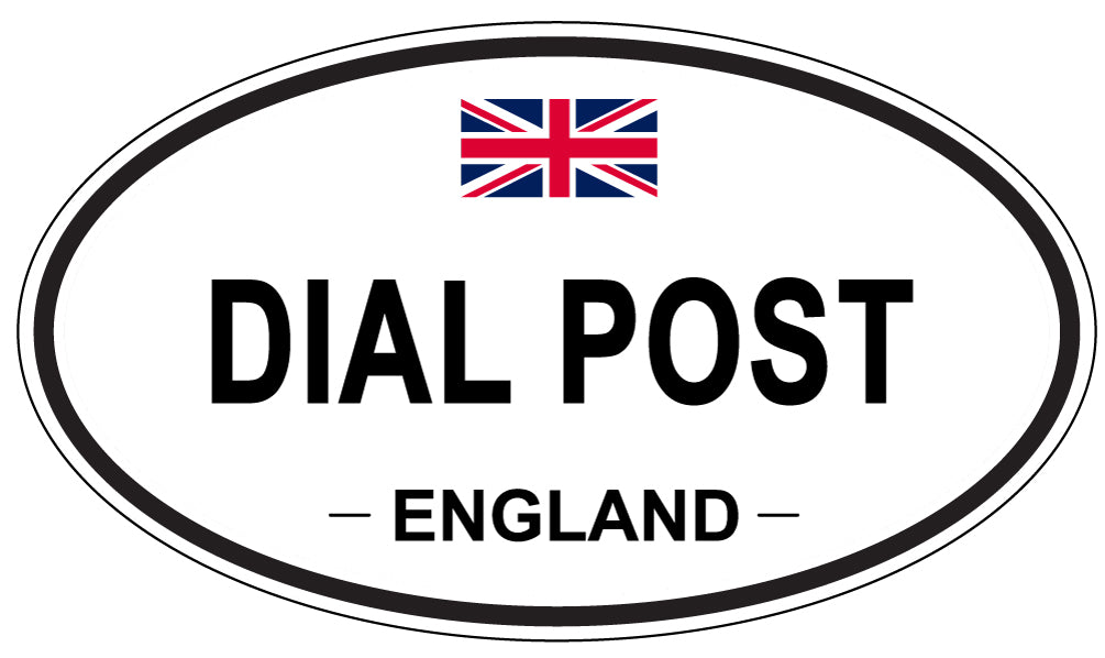 DIAL POST, England - Oval Magnet