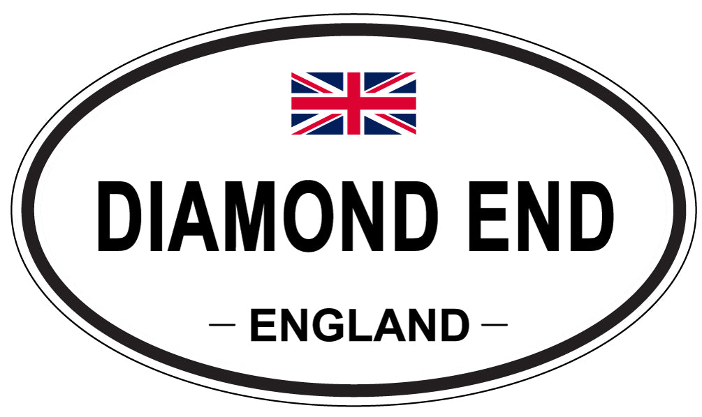DIAMOND END, England - Oval Magnet