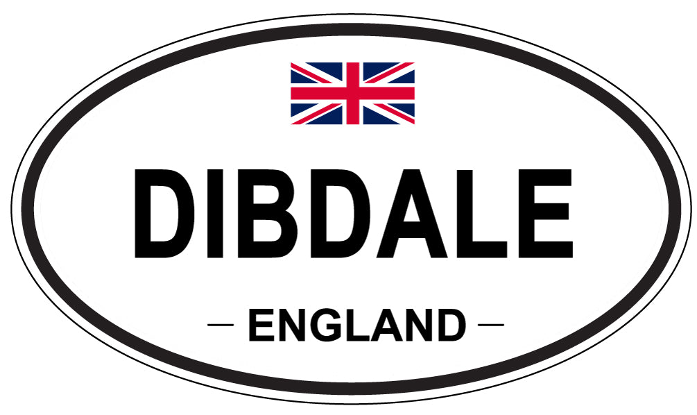 DIBDALE, ENGLAND - Oval Sticker