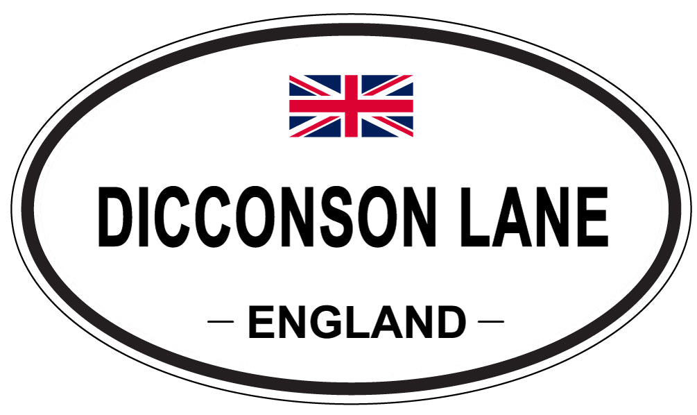 DICCONSON LANE, England - Oval Magnet