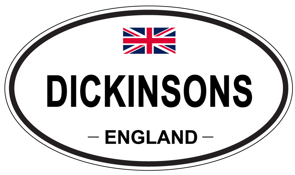 DICKINSONS, England - Oval Magnet