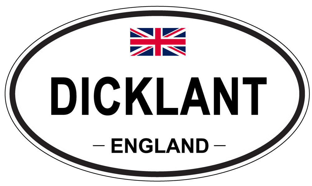 DICKLANT, England - Oval Magnet