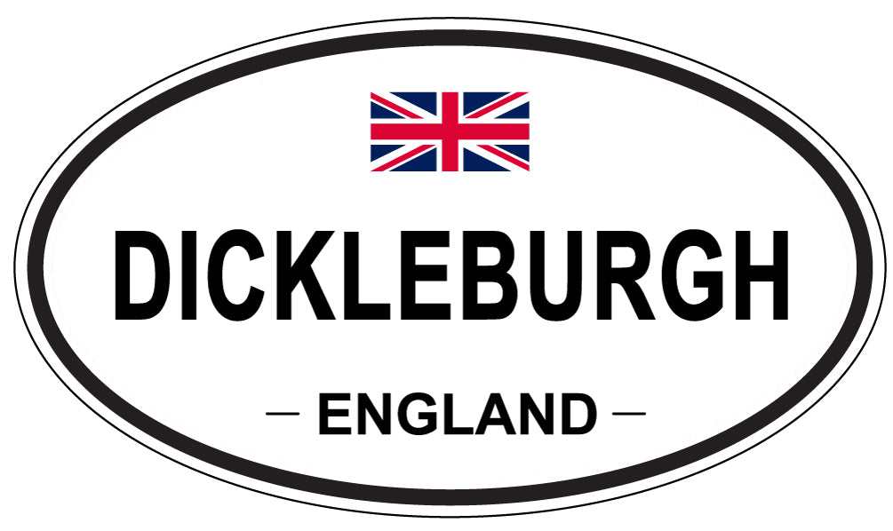 DICKLEBURGH, ENGLAND - Oval Sticker