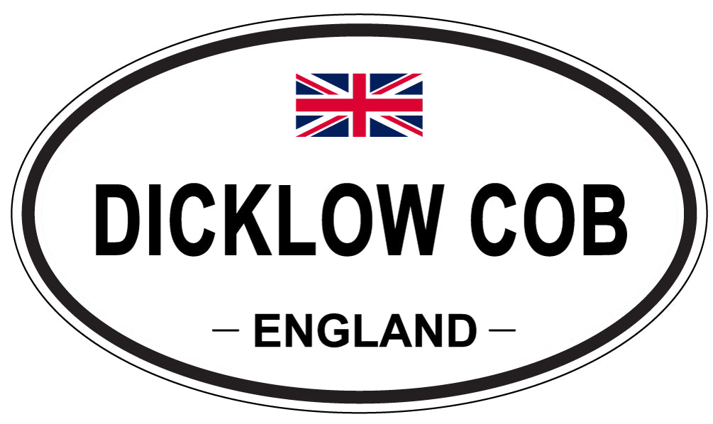 DICKLOW COB, ENGLAND - Oval Sticker