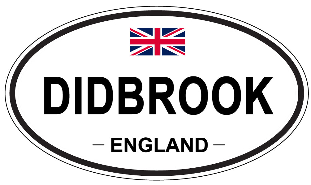 DIDBROOK, ENGLAND - Oval Sticker
