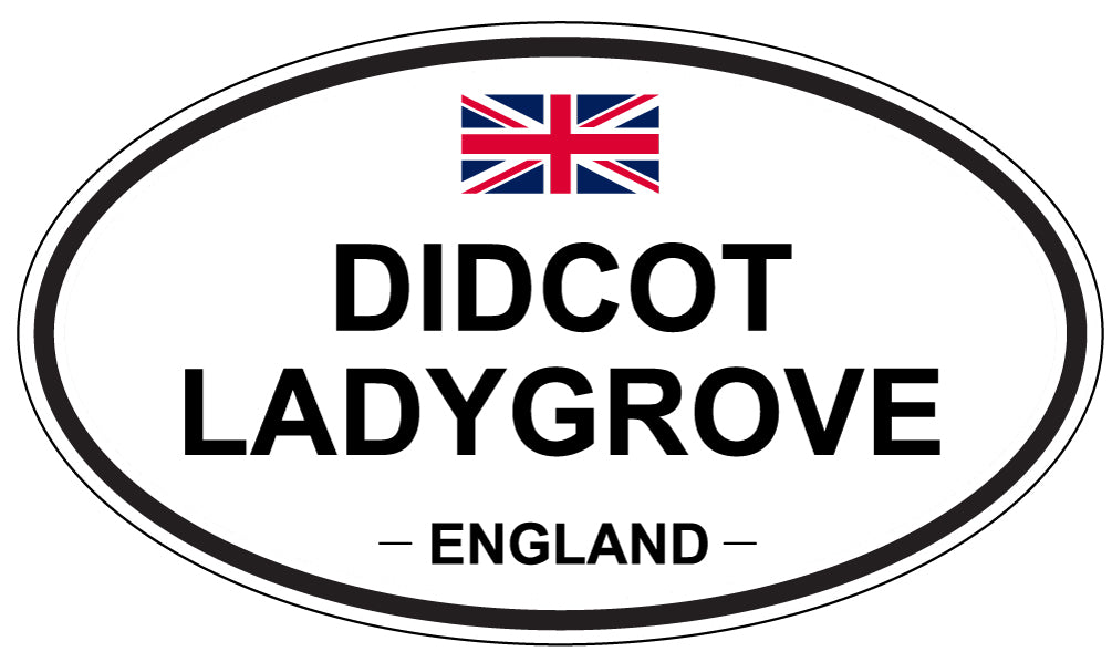 DIDCOT LADYGROVE, ENGLAND - Oval Sticker