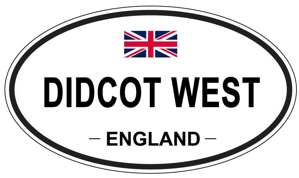 DIDCOT WEST, England - Oval Magnet
