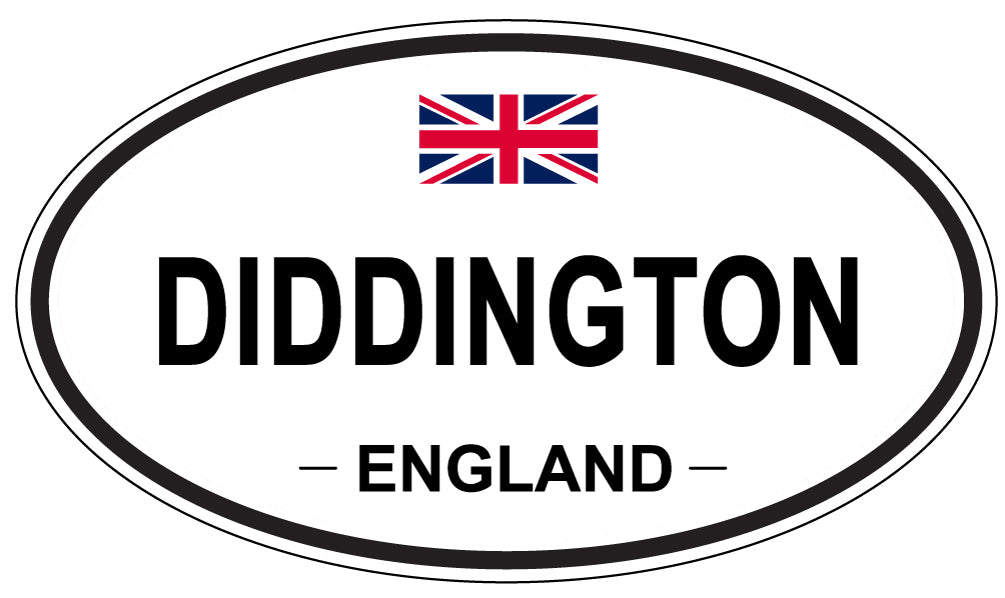 DIDDINGTON, ENGLAND - Oval Sticker