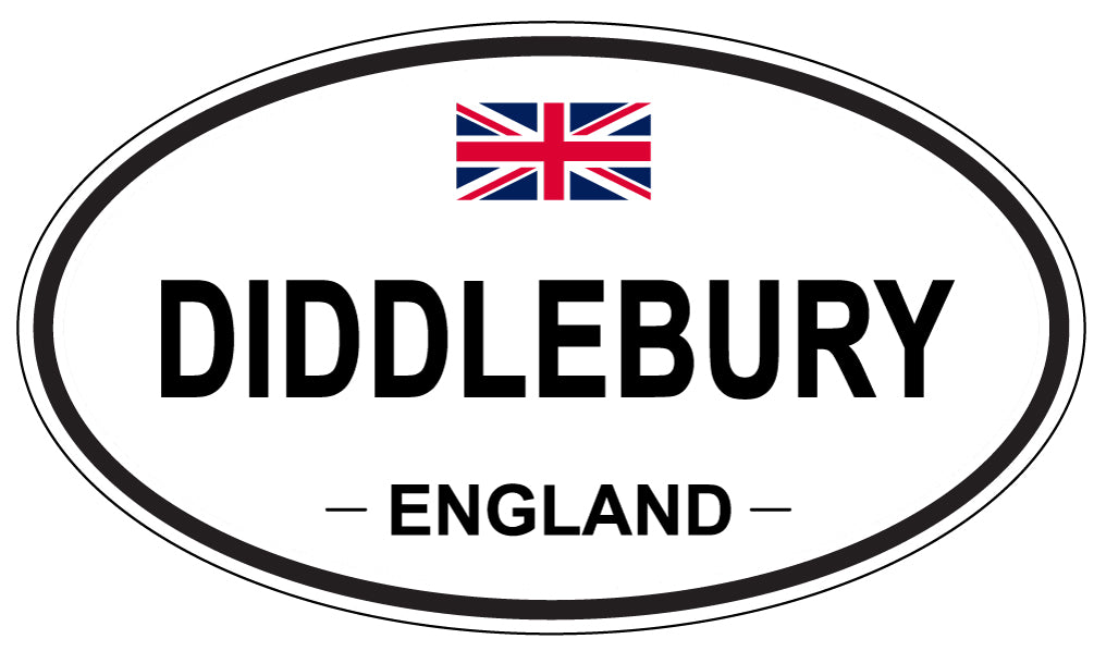 DIDDLEBURY, ENGLAND - Oval Sticker
