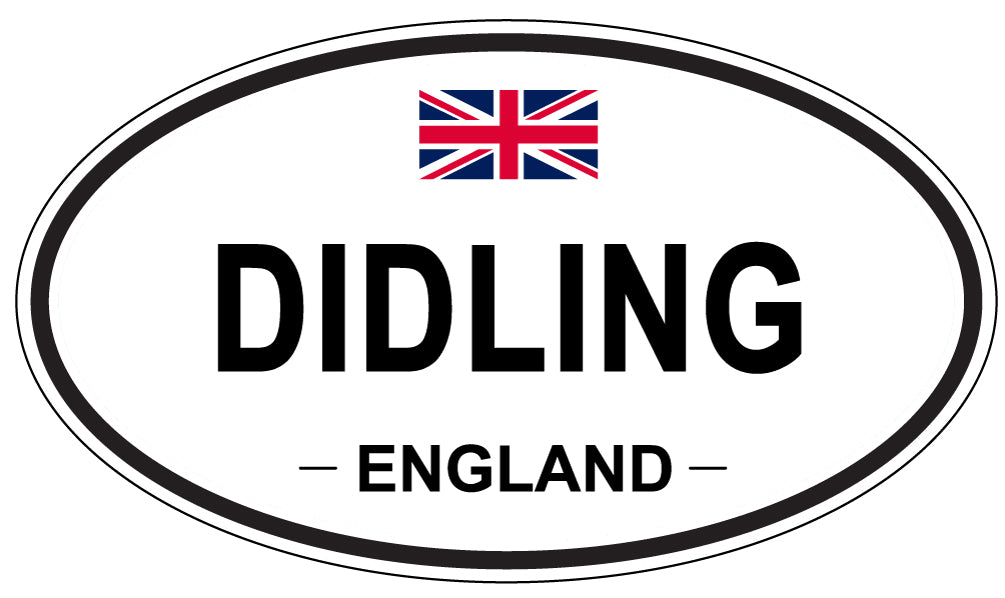 DIDLING, ENGLAND - Oval Sticker