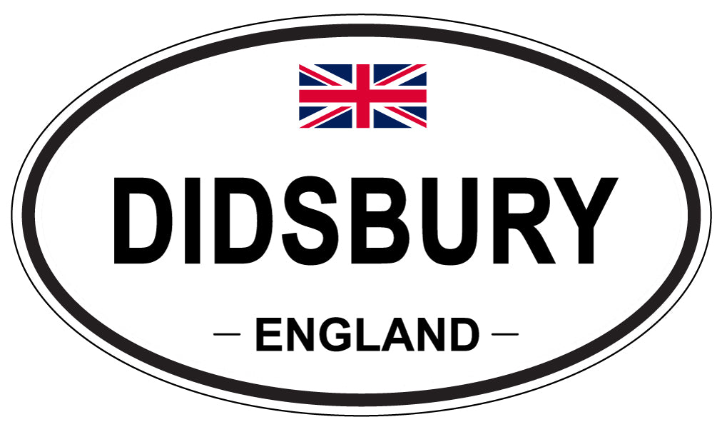DIDSBURY, ENGLAND - Oval Sticker