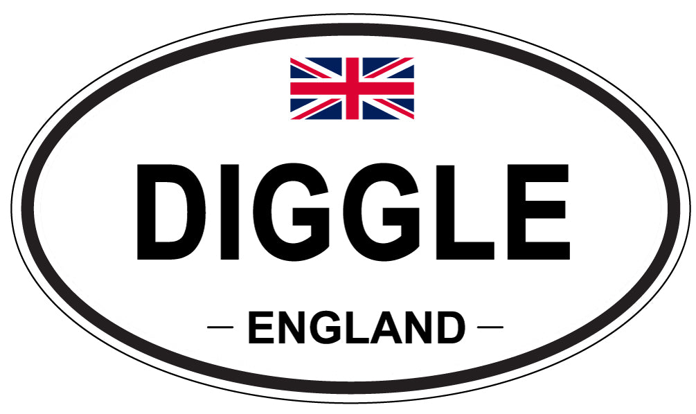 DIGGLE, ENGLAND - Oval Sticker