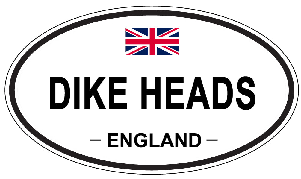 DIKE HEADS, England - Oval Magnet