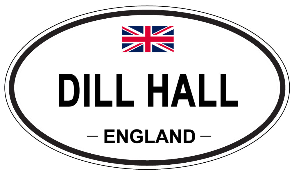 DILL HALL, England - Oval Magnet