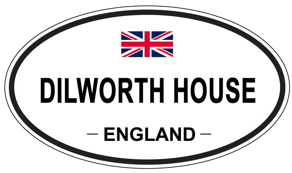 DILWORTH HOUSE, England - Oval Magnet