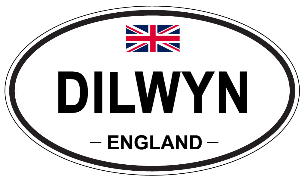 DILWYN, ENGLAND - Oval Sticker