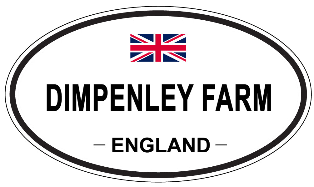 DIMPENLEY FARM, ENGLAND - Oval Sticker