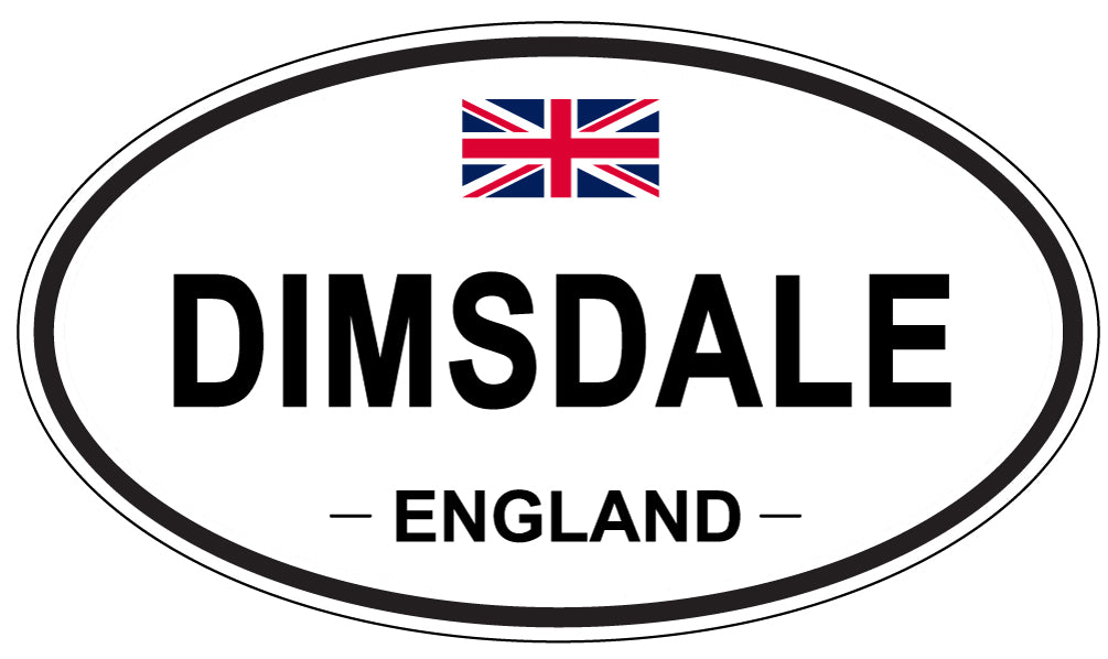 DIMSDALE, England - Oval Magnet