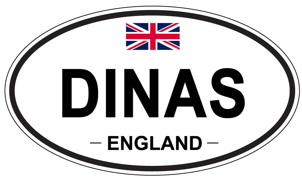DINAS, England - Oval Magnet