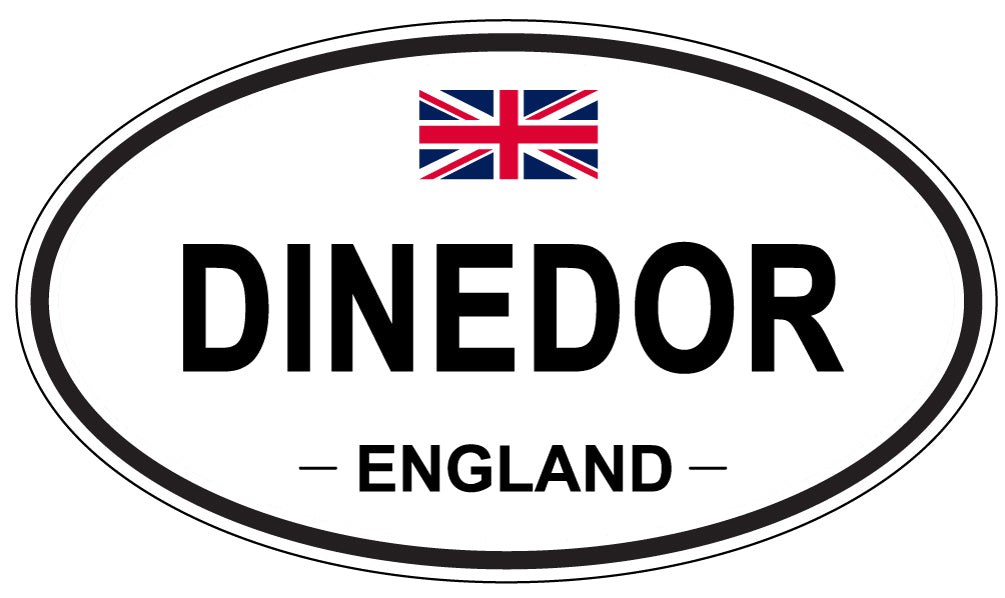 DINEDOR, England - Oval Magnet