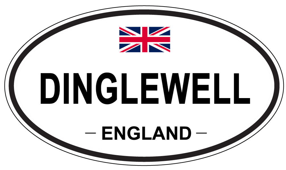 DINGLEWELL, England - Oval Magnet