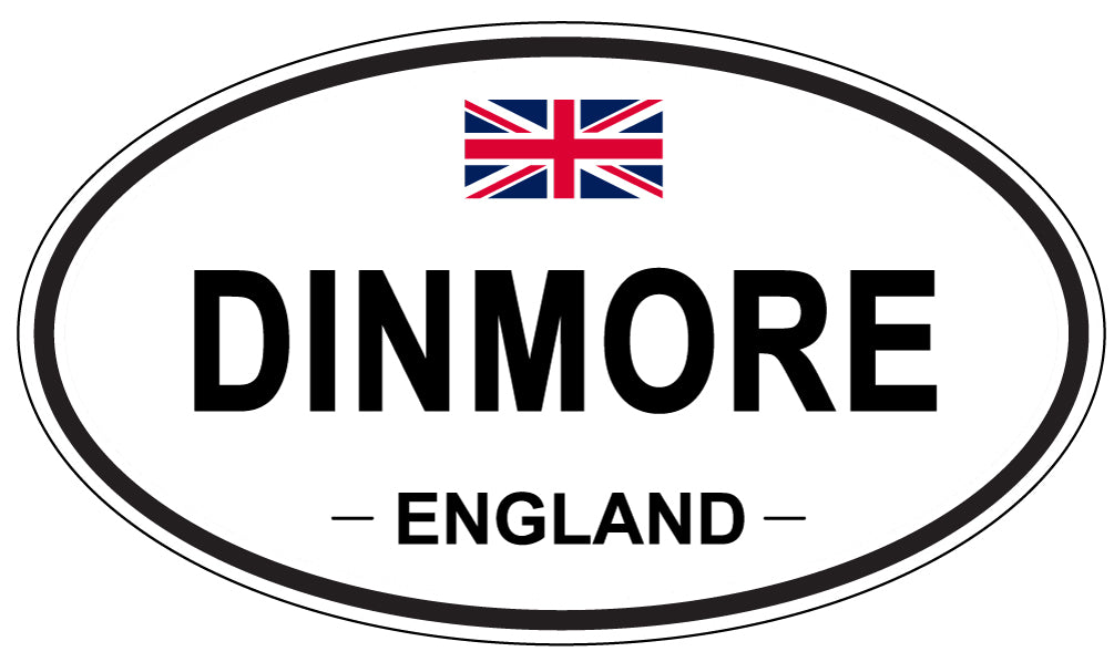 DINMORE, England - Oval Magnet