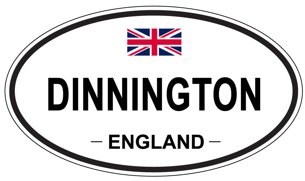 DINNINGTON, England - Oval Magnet