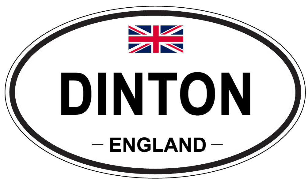 DINTON, ENGLAND - Oval Sticker