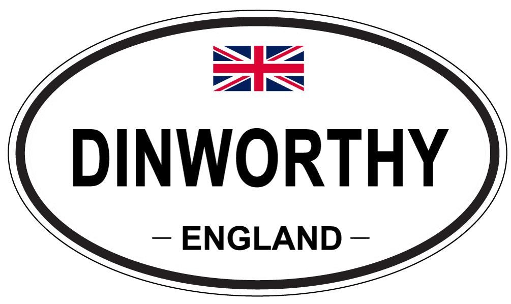 DINWORTHY, ENGLAND - Oval Sticker