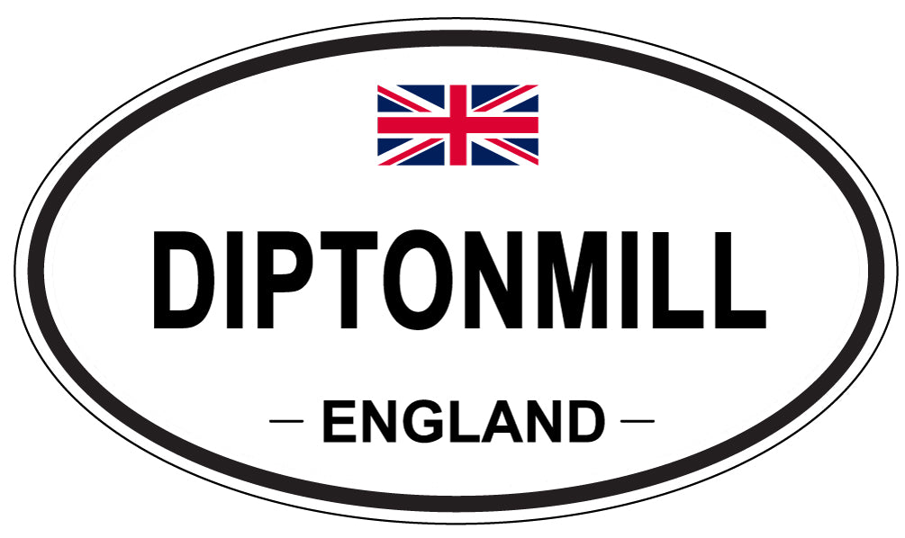 DIPTONMILL, ENGLAND - Oval Sticker