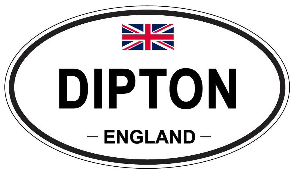 DIPTON, England - Oval Magnet
