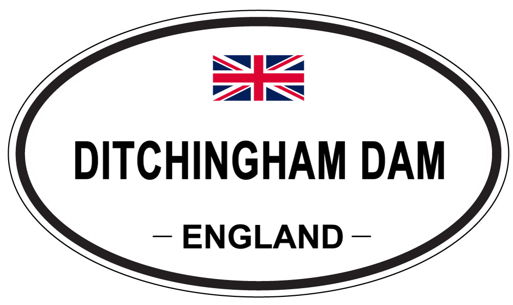 DITCHINGHAM DAM, England - Oval Magnet