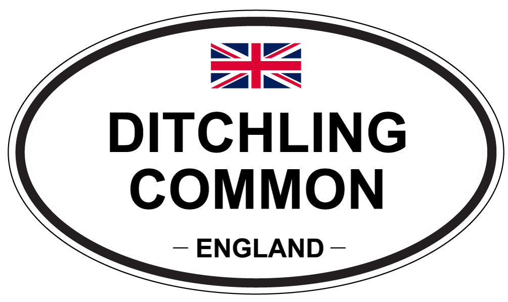 DITCHLING COMMON, ENGLAND - Oval Sticker
