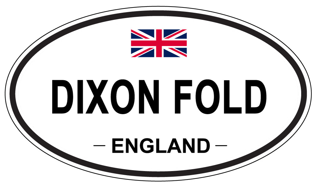 DIXON FOLD, ENGLAND - Oval Sticker