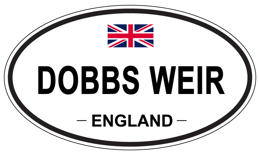 DOBBS WEIR, ENGLAND - Oval Sticker