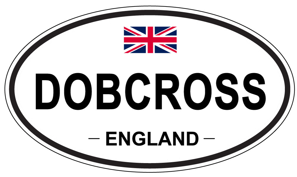 DOBCROSS, England - Oval Magnet