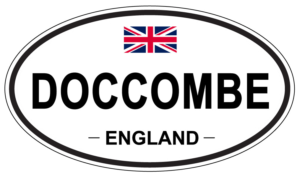 DOCCOMBE, ENGLAND - Oval Sticker
