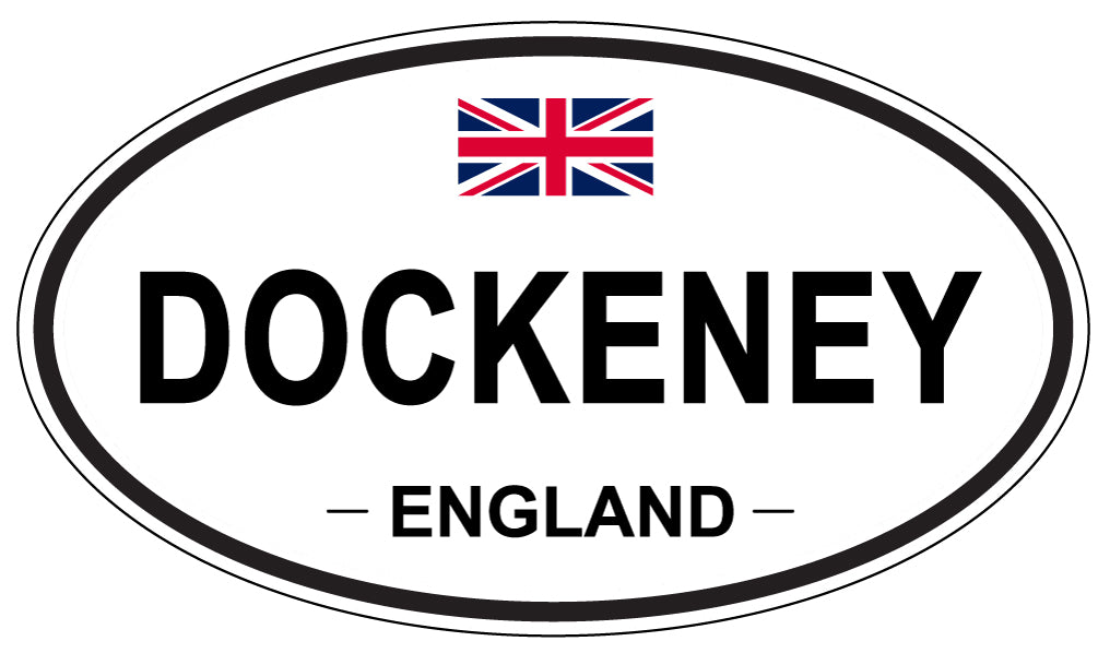 DOCKENEY, England - Oval Magnet