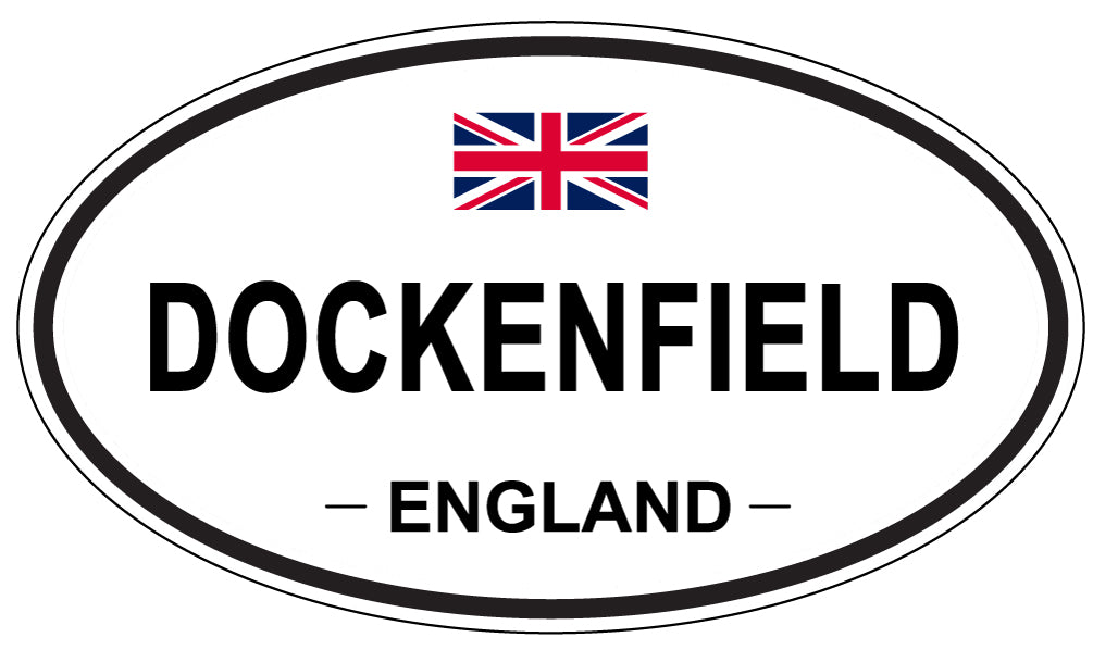 DOCKENFIELD, ENGLAND - Oval Sticker