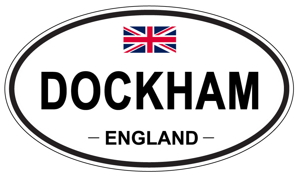 DOCKHAM, ENGLAND - Oval Sticker